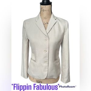 Ann Taylor ~Beige Blazer Size 4P